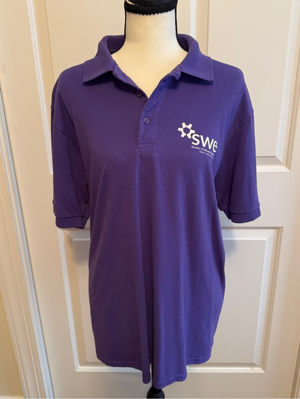 Port and Company Purple Polo with SWE Logo